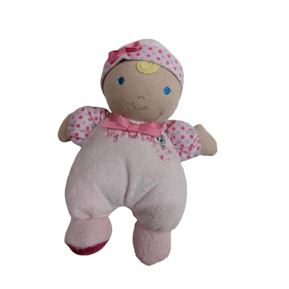 Carters child of mine my first doll pink rattle toy plush 7"  Baby - Picture 1 of 5